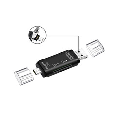 type c card reader type-c otg card reader micro usb otg computer five-in-one otg card reader