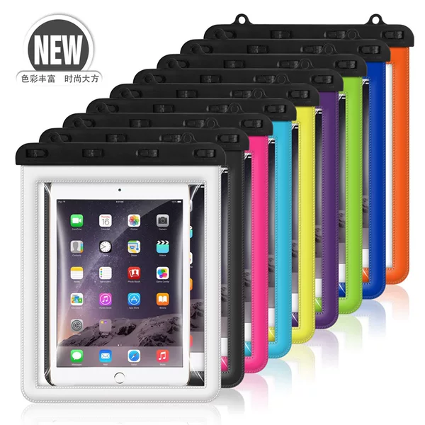 Cross-border Transparent mini Waterproof Protective Case Waterproof Bag for iPad Tablet PC Diving Case Waterproof Bag