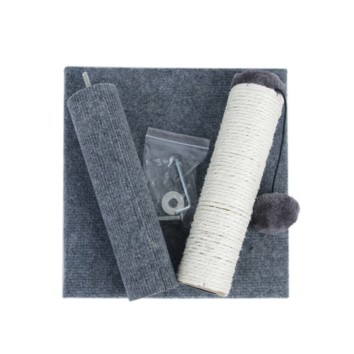 Manufacturer wholesale cat scratching board cat toys cat scratching post sisal scratching board small ball square base mouse cat claw board