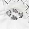 Cartoon shark, cute hair band, fashionable brooch, universal accessory, cute animals