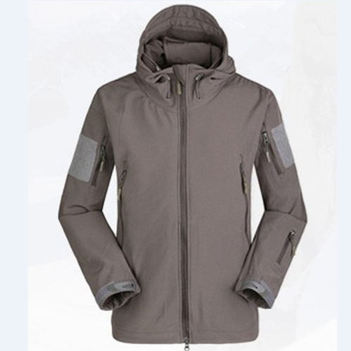 Manufacturer outdoor TAD shark skin soft shell V4.0 windproof and rainproof jacket for men, warm sports fleece jacket