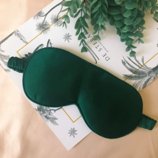 天然桑蚕丝 睡眠真丝眼罩 黑色遮光护眼眼罩 睡觉多功能定制
