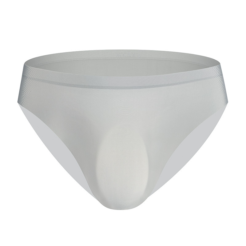 Fábrica al por mayor ropa interior de seda de hielo calzoncillos de hombre 3D mueren ropa interior de hombre de moda delgada transpirable de una pieza sin costuras