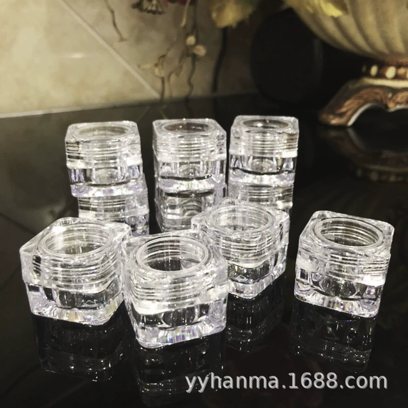 Завод в наличии G квадратная прозрачная бутылка с кремом для ногтей упаковочная коробка небольшая бутылка для образца крем для лица бутылка с кремом