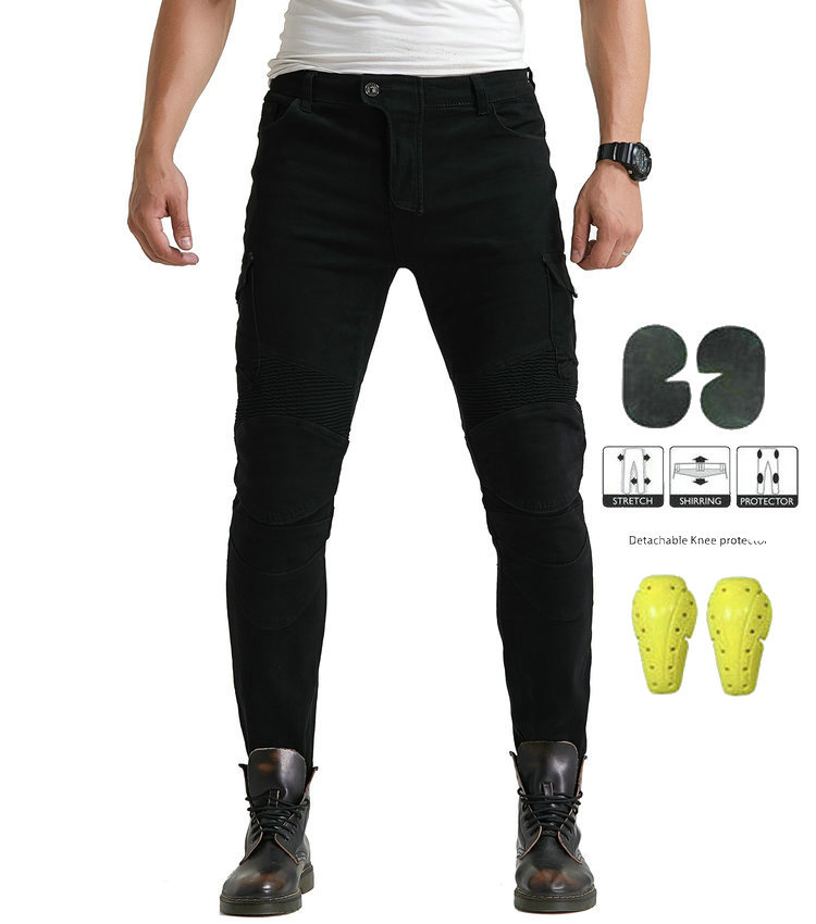 Productos genuinos Volero/corte tridimensional motocicleta Harley motocicleta pantalones vaqueros slim anti-caída pantalones vaqueros