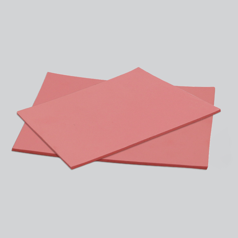 厂家供应粉红色导热硅胶片绝缘材料CPU散热硅橡胶