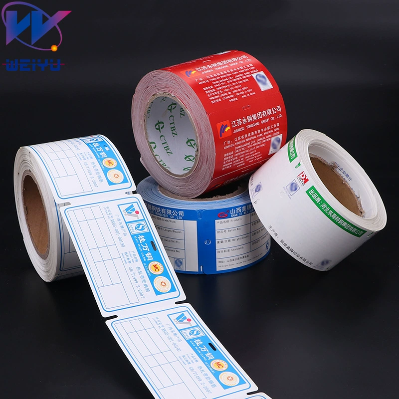 Термобумага самоклеящаяся рулон этикеток Наклейка На Заказ супермаркет ценник бумажный стальной стержень тег уплотнительная этикетка настройки