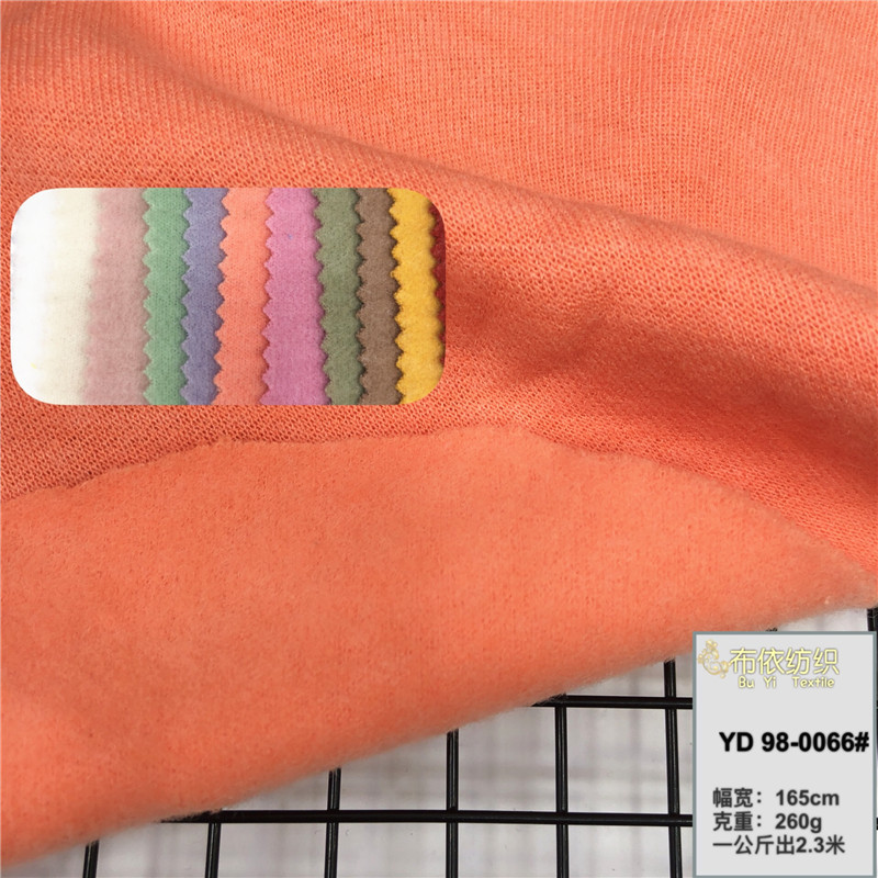 秋冬保暖单面抓毛兔 毛绒 男装加绒毛衣玩具家纺针织衫布料