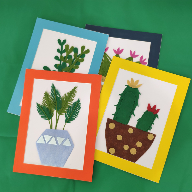 Simple Page-turning Cardboard Photo Frame Wall-mounted Art Exhibition Frame 8 Open 4KA4 Children's Drawing Paper Frame