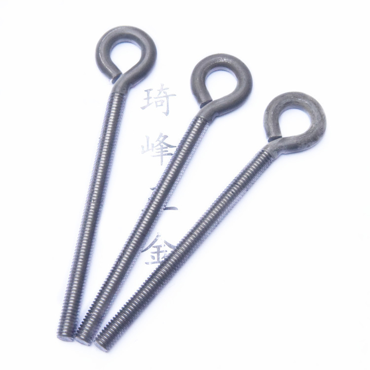 铁原色9字形闭口挂钩厂家批发M6*80*105mm加长螺纹杆调节螺丝
