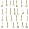 Fashionable small earrings with letters, European style, English letters, internet celebrity