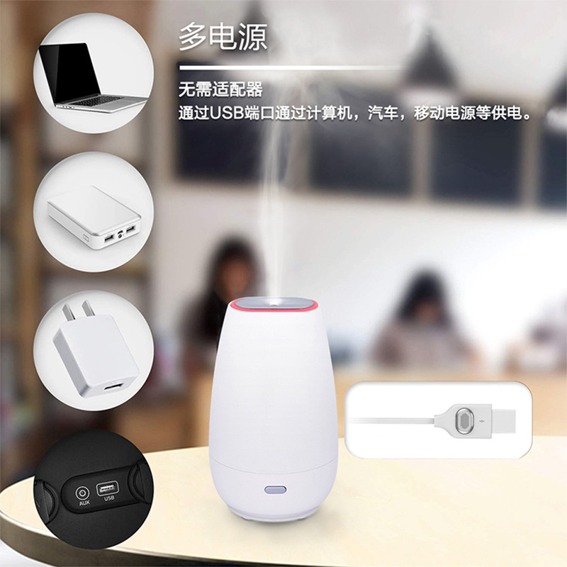 새로운 USB 자동차 아로마 디퓨저 가습기 가정 공기 정화 초음파 분무 에센셜 오일 디퓨저