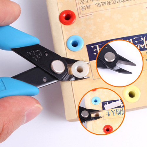 Special nylon rivet pipe scissors for financial voucher binding machine, diagonal pliers, dismantling binding pipe scissors accessories