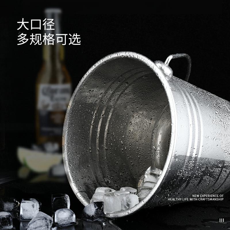 Barril de aceite de acero inoxidable Barril portátil para acampar al aire libre Barril de partículas de hielo Barril de cerveza chapado en oro Barril de hielo de acero inoxidable