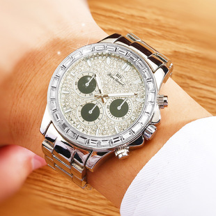 Southeast Asian BD Manchu Sky Watch Men's Holiday Super Nightlight Brand Steel Bands Men's Watch Waterproof Local tyrant gold diamond watches