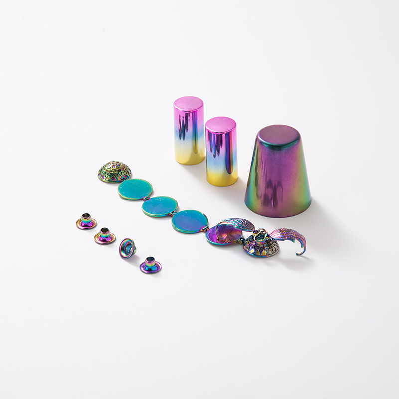 真空镀膜加工厂不秀刚七彩电镀炫彩电镀铝合金铁表面处理电镀