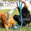 Two -color collar eight -stranded rope p chain lead puppy rope dog chain pet traction rope