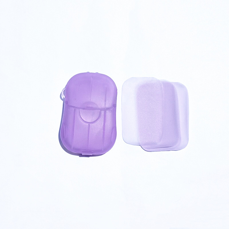 Alta calidad Hotel viaje jabón desechable pieza flor jabón papel portátil mano lavado pieza jabón papel desinfección