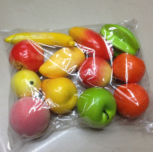 Plastic fake fruit 9cm, simulation fruit vegetable food photography props, preschool model, Yiwu handicrafts