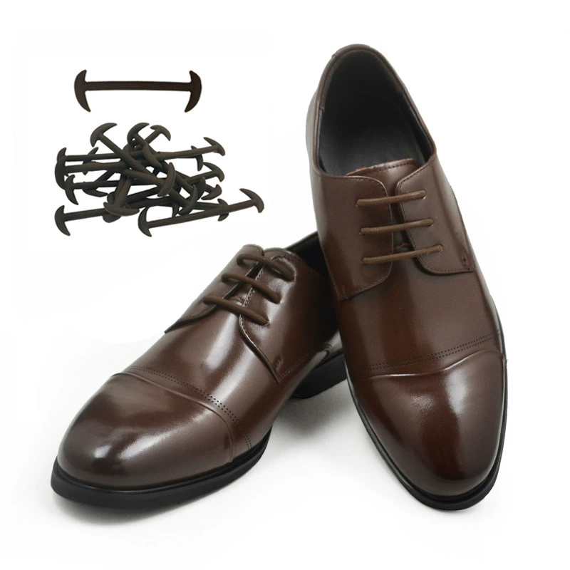 Silicone elastic shoelaces for leather shoes, (Cross-border trading), wholesale