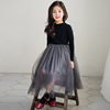Demi-season down jacket, warm dress, skirt, small princess costume, 2020, Korean style, children's clothing