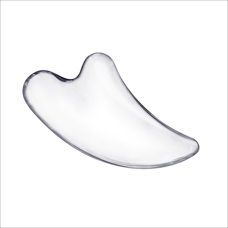 Rodillo masajeador facial de cristal para limpieza y lifting facial en V, herramienta de belleza no de jade, venta al por mayor.