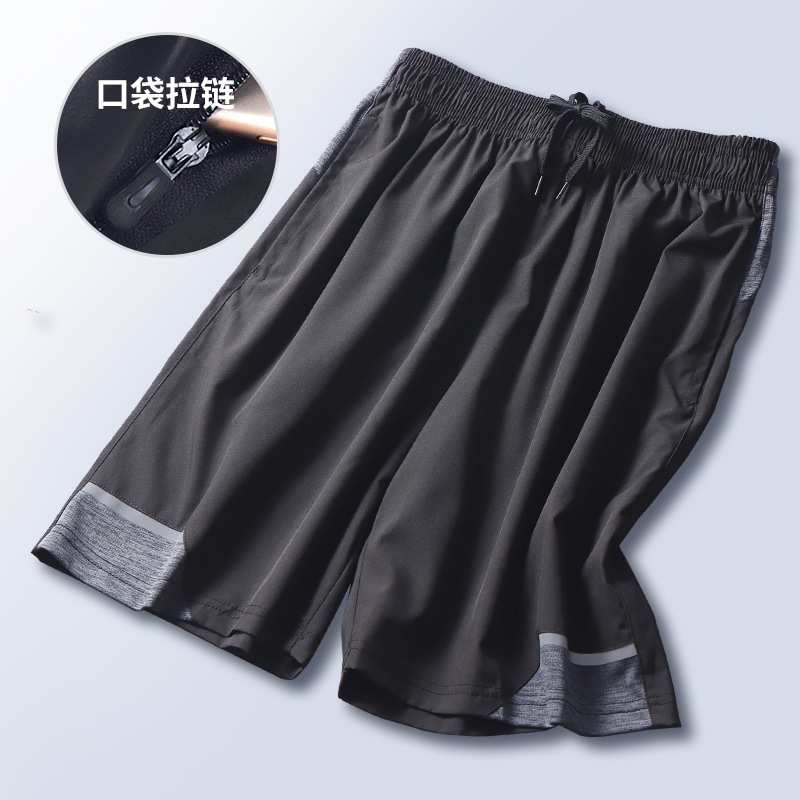 Pantalones cortos deportivos de seda de hielo para hombres de verano secado rápido para correr pantalones de cinco puntos de acondicionamiento físico ocio suelto delgado aire acondicionado baloncesto moda mujer