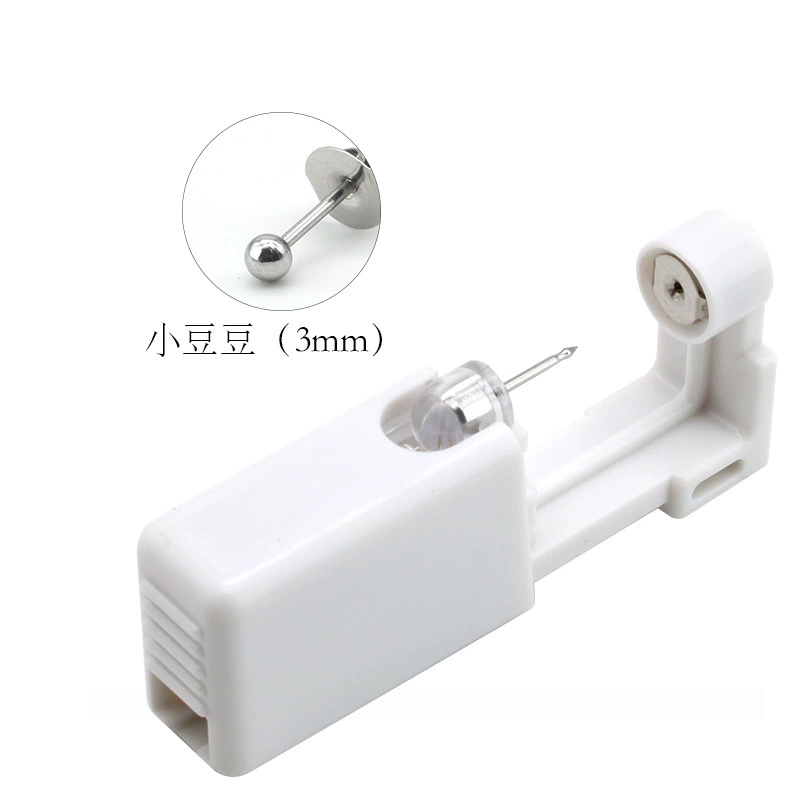 Disposable Ear Piercing Device 2nd Generation, Single-Use Ear Gun with Assorted Studs, Compact 4×3.8×1.4 cm