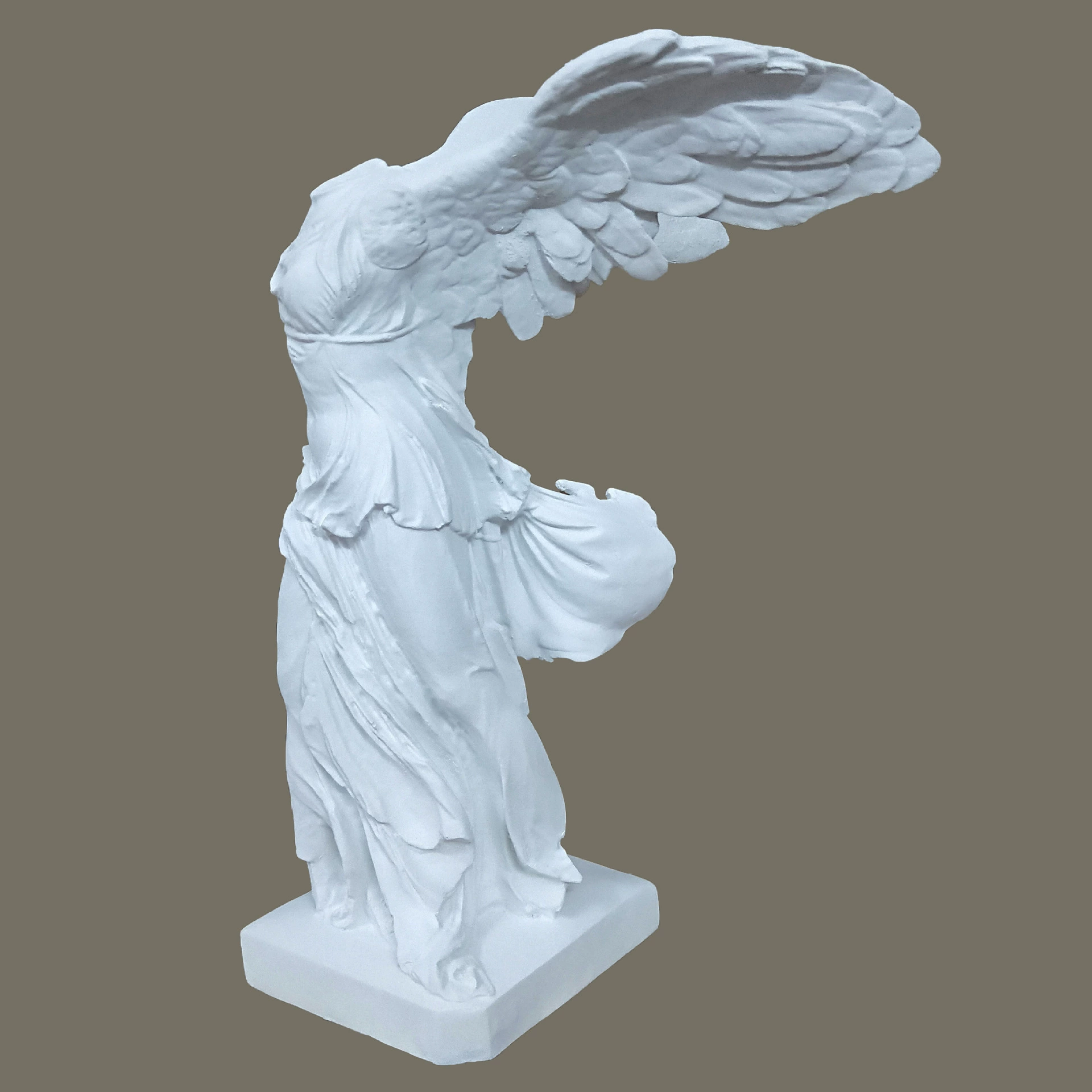 30cm High resin imitation gypsum Victory Goddess Statue Sculpture Sky Like Nordic Character Slash Desktop