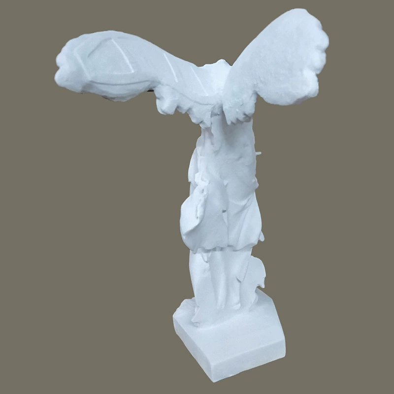 30cm High resin imitation gypsum Victory Goddess Statue Sculpture Sky Like Nordic Character Slash Desktop