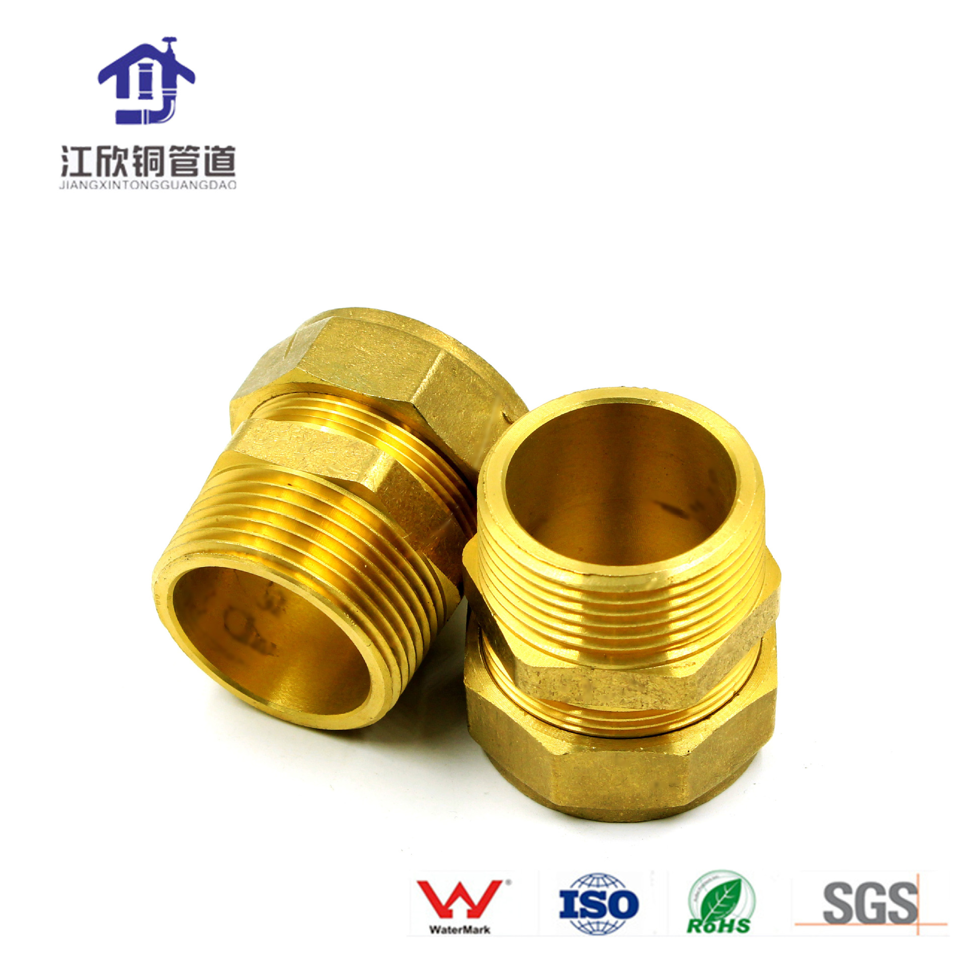 Enchufe de la manga de la tarjeta cable exterior accesorios de tubería de latón Junta suelta codo tee PLUG