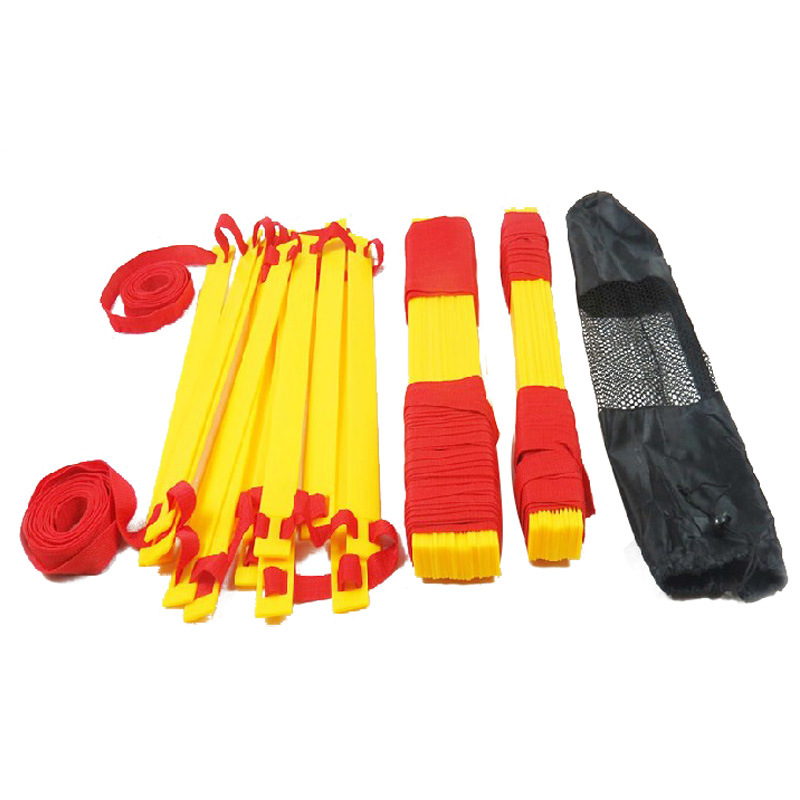 Factory Thickeneded Agility Ladder Rope Ladder Football Training Pace Sensitive Soft Ladder Kidsren's Physical Training Equipment Jumping Ladder