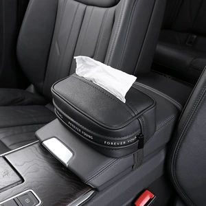 Factory Direct Sales Car Hanging Tissue Box Douyin Internet Celebrity Car Tissue Box Car Multifunctional Tissue Extraction Box