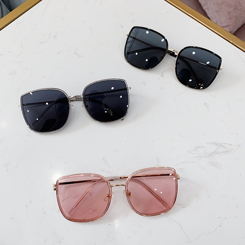 New bib polarized sunglasses Internet celebrity large square frame fashion sunglasses women ins trendy sunglasses glasses