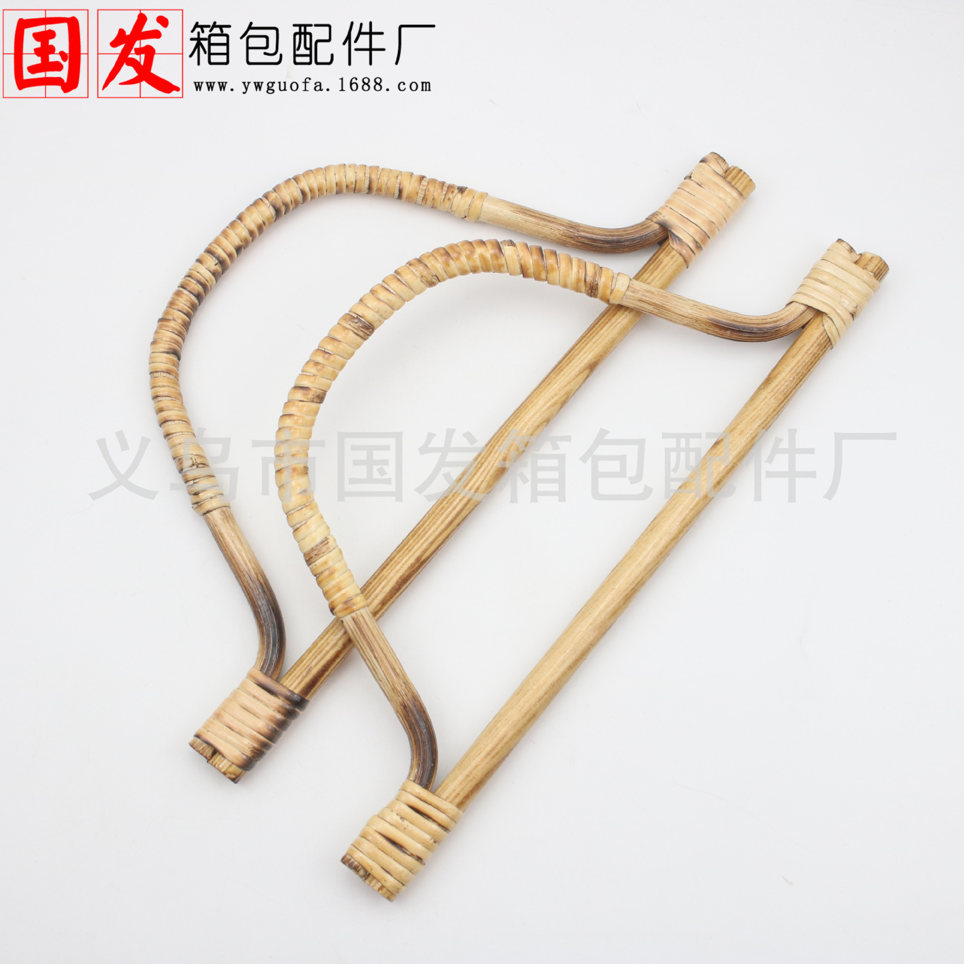 Mango en forma de 18CMD Mango de madera de 28CM Mango de bambú Mango de bolso de mano