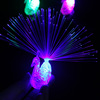 Peacock finger lights shining color and transformed peacocks open screen fiber lamp Children's local stalls night market supply light toy batch