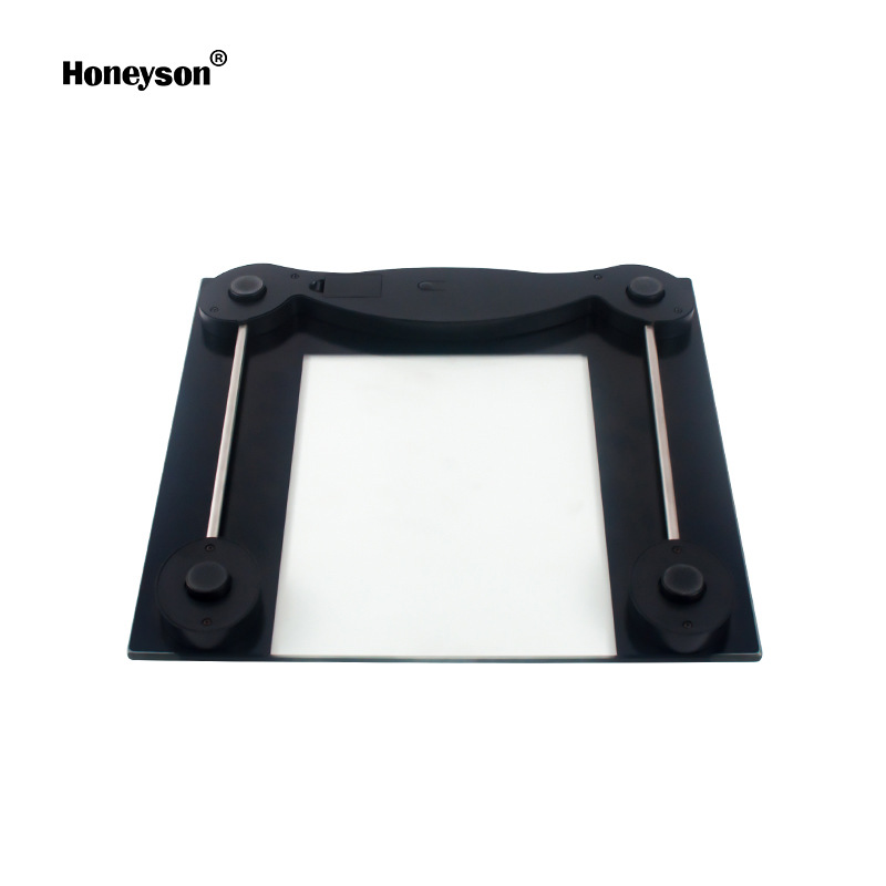 Honeyson fábrica al por mayor baño balanza electrónica HS-198 vidrio templado Star Hotel 150kg