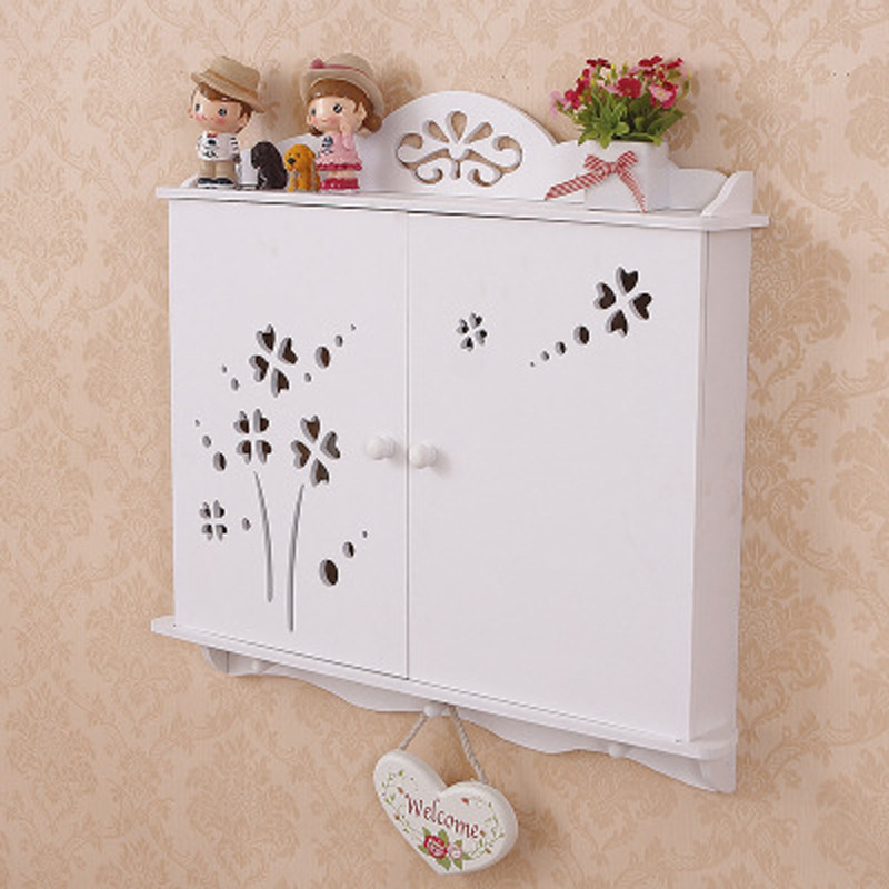 Caja del medidor eléctrico que cubre rack 2022 nuevo estilo europeo pastoral medidor eléctrico que cubre la caja de decoración de la pared marco punch-libre