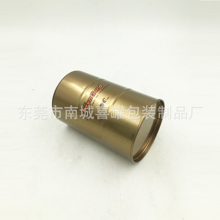 工厂定 制圆形马口铁油桶存钱罐 工艺品铁罐 金属储物罐