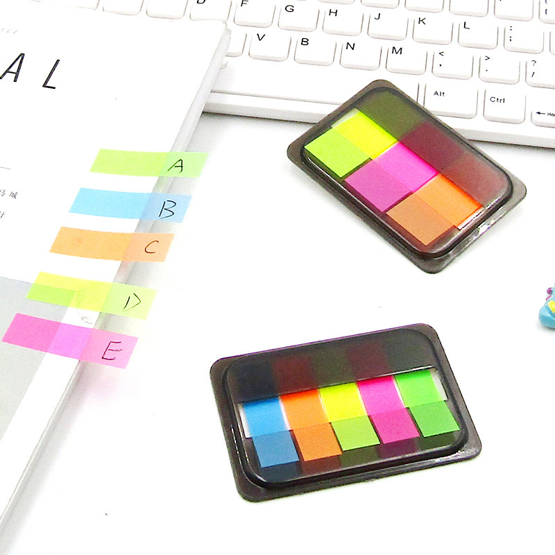 Boxed removable Post-it notes tearable Multicolored label stickers fluorescent index stickers N times wholesale large discount Boxed removable Post-it notes tearable Multicolored label stickers fluorescent index stickers N times wholesale large discount