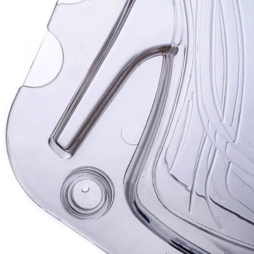 Large new 3D women's thick-soled high heels chocolate mold transparent plastic cake decoration mold