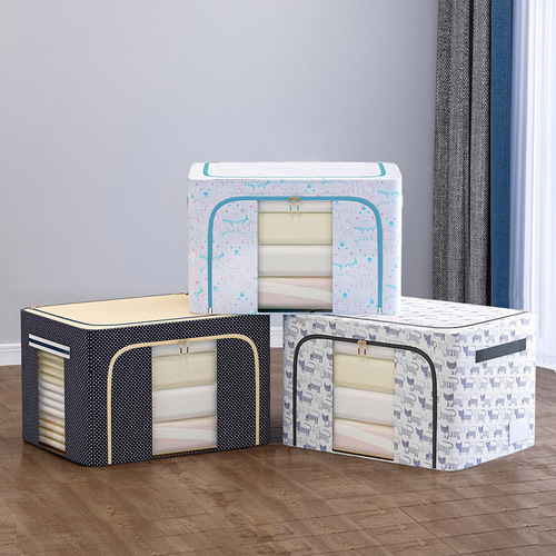 Solno Clothes Storage Box Fabric Organizing Box Oxford Fabric Quilt Storage Bag Toy Storage Box Wardrobe Shipping