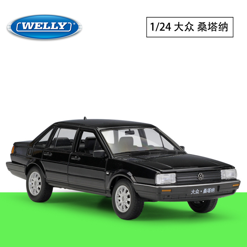 WELLY Willy 1:24 Shanghai Volkswagen SANTANA SANTANA simulation alloy car Poussin model collection WELLY Willy 1:24 Shanghai Volkswagen SANTANA SANTANA simulation alloy car Poussin model collection