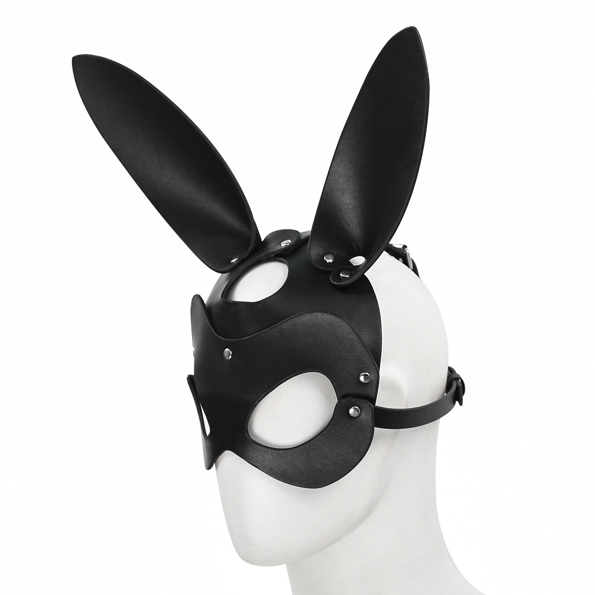 Máscara de cuero con ojos de zorro para adultos, suministro de comercio exterior, máscara de esclava SM, juguete sexual, máscara para actuaciones de DJ image 6