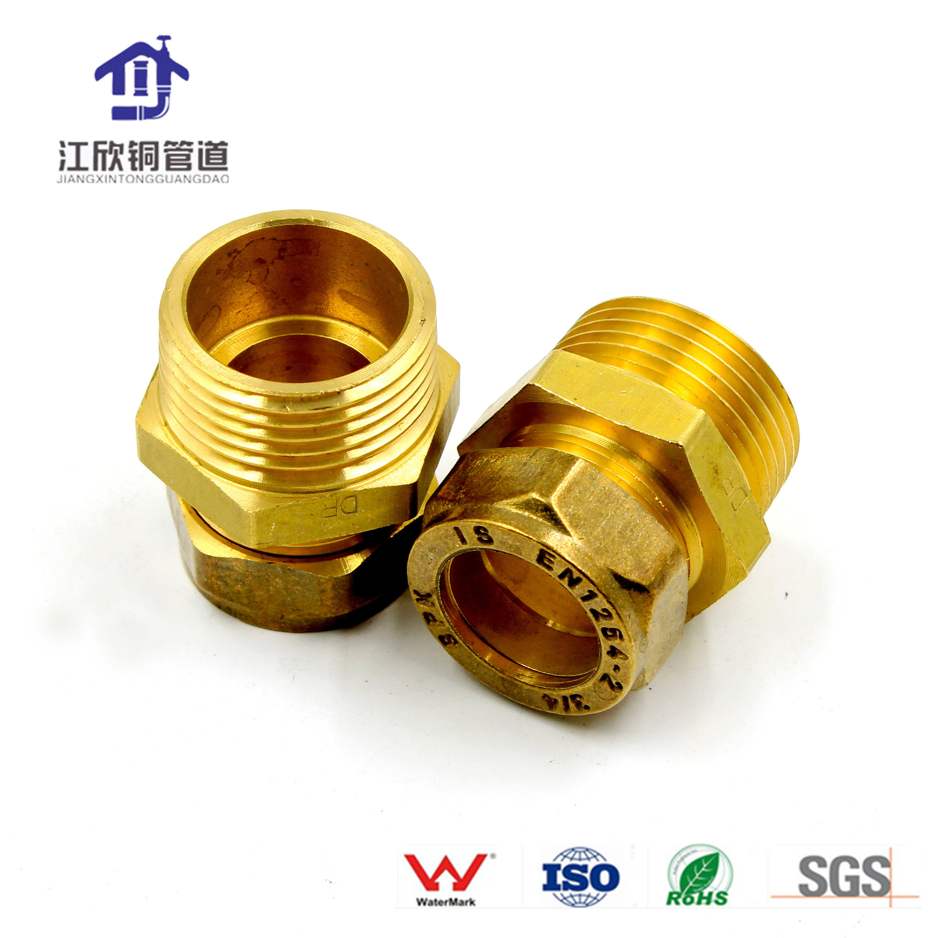 Tarjeta manga DZR socket alambre exterior de sujeción directa de soldadura codo tee enchufe directo accesorios de tubería de latón