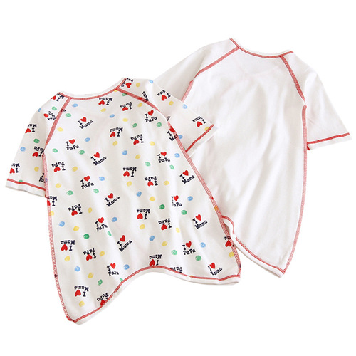 Two-piece baby long-sleeved butterfly clothing pure cotton spring and autumn bag PAPAMAMA newborn clothing crawling clothing