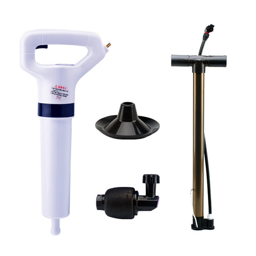 Drain cleaner plungers toilet siphon tools bathroom pipe clog one shot clear high-pressure air kitchen home appliance