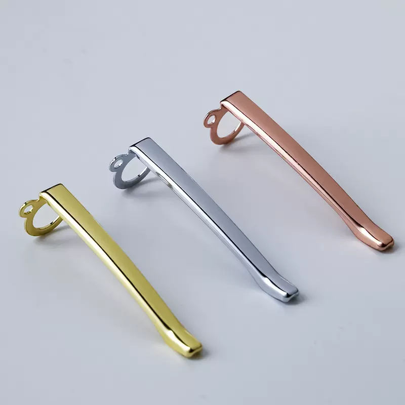 水晶笔配件 带圈笔夹 可悬挂吊坠 金属带环笔夹子