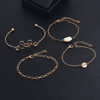 Accessory, bracelet, set, European style, suitable for import, boho style, 4 piece set