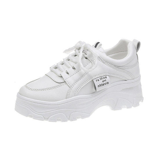 Spring 2023 New Korean-style Torre Shoes Female Student All-match Sneakers Women's Casual Thick-soled Heightened Shoes 1A02
